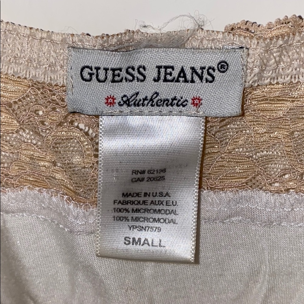 Vintage Guess Jeans Lace and Cotton Tank - Picture 4 of 7
